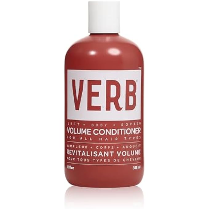 verb VOLUME CONDITIONER 12 FL OZ- SOFTENS, DETANGLES + LIFTS FLAT HAIR- SULFATE, PARABEN AND GLUTEN FREE - Image 1